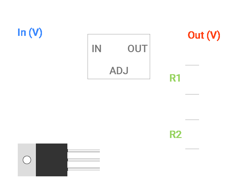 Câblage LM317