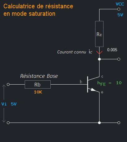 Base Resistor Calculator Circuit